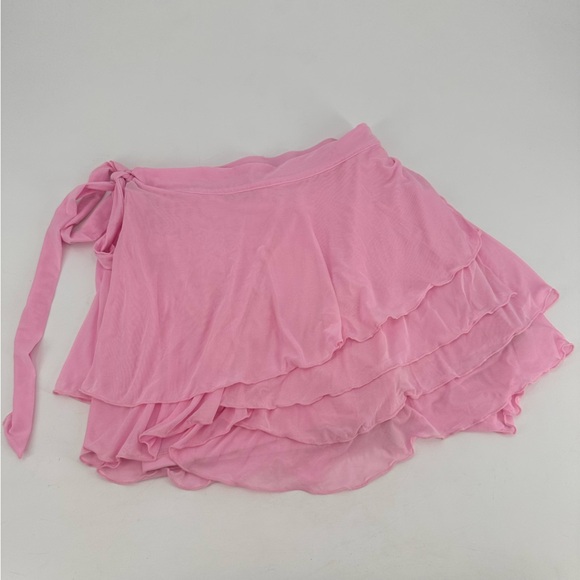 Blogilates Pink Dance Studio Wrap Skirt Skort Size Large - Picture 3 of 8